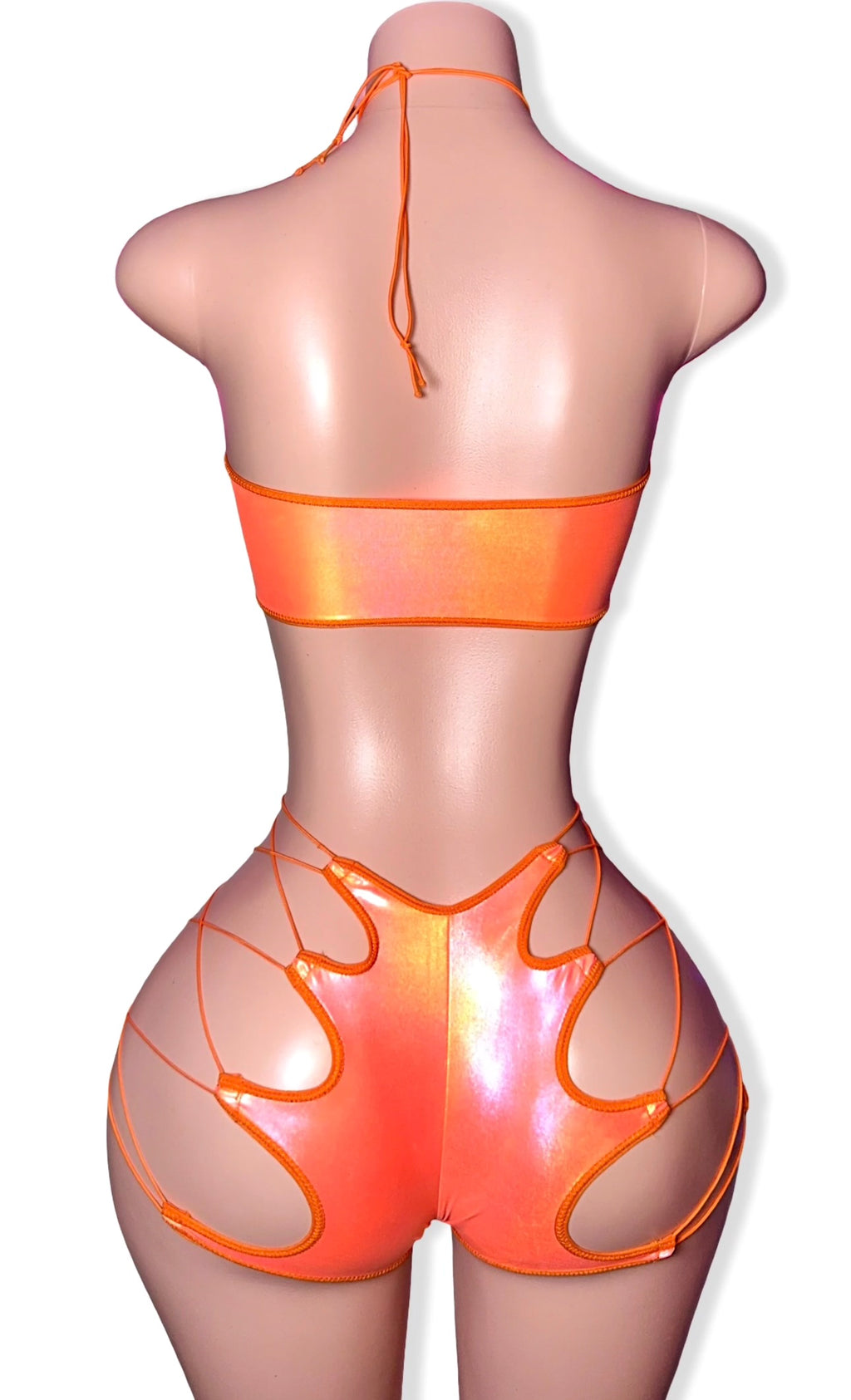 Orange Glow Shorts Set