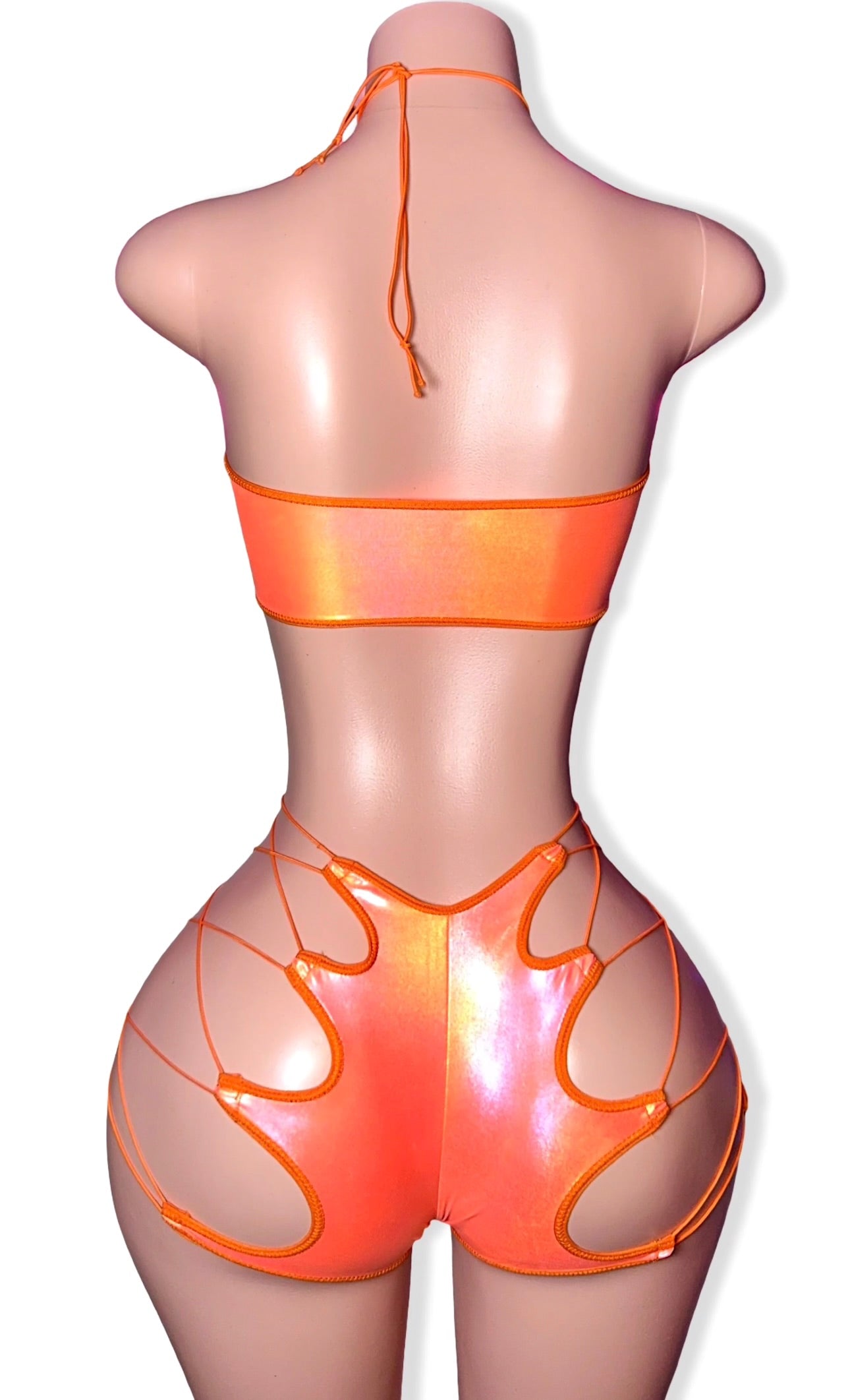 Orange Glow Shorts Set