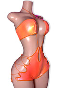 Orange Glow Shorts Set