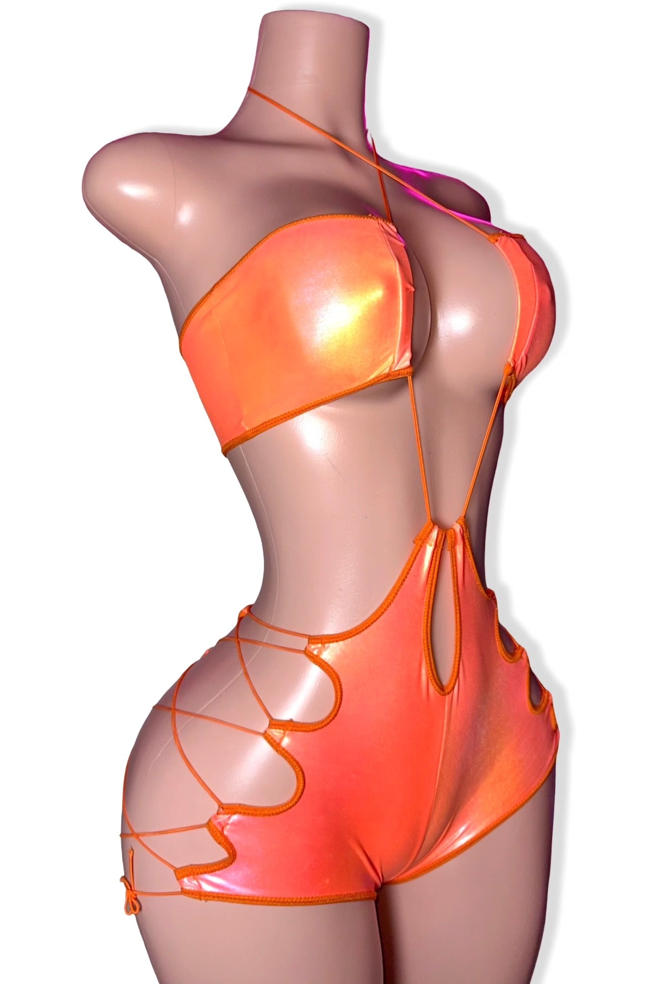 Orange Glow Shorts Set