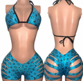 Blue LV Cut Short Set